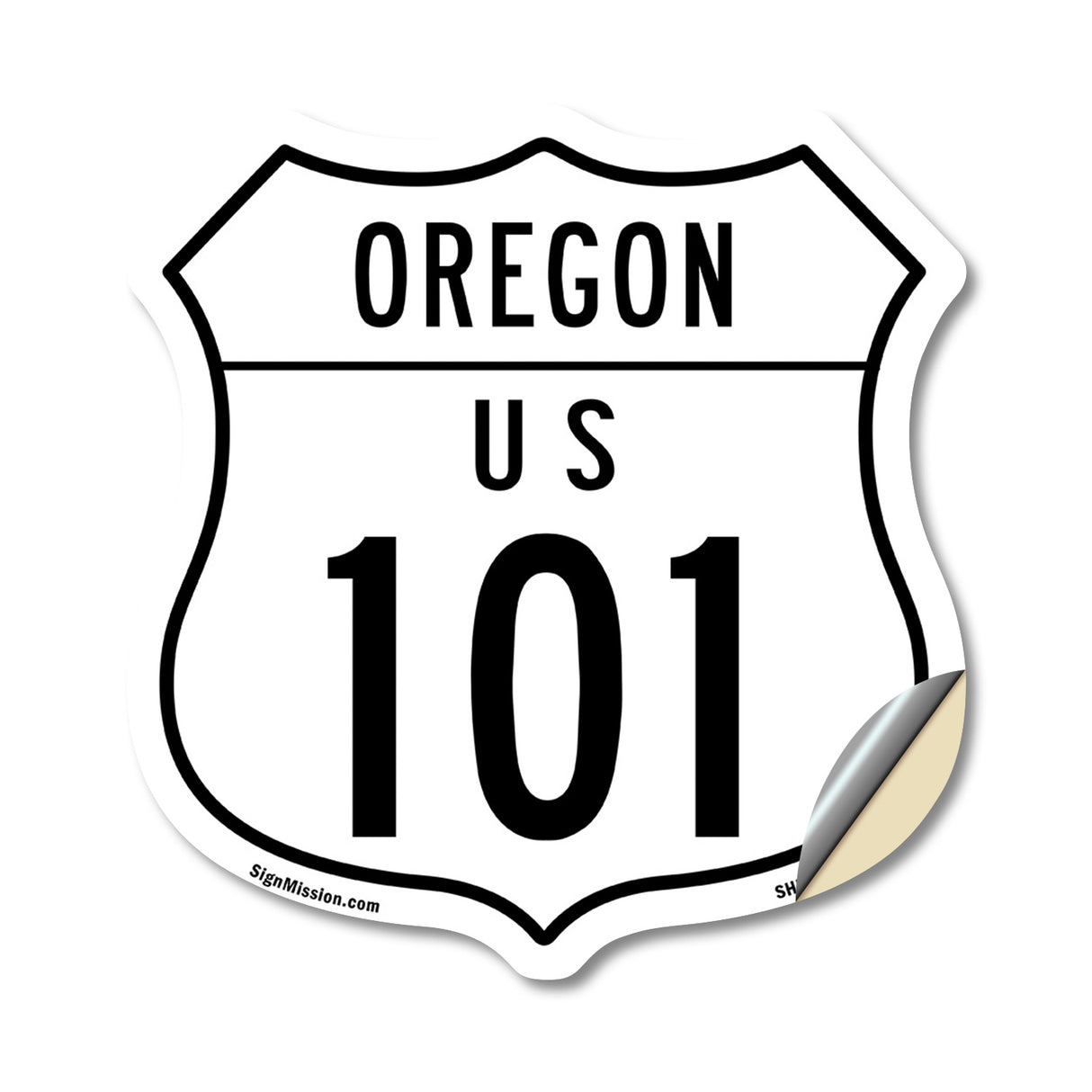 Oregon Route Marker Shield Sign Us 101