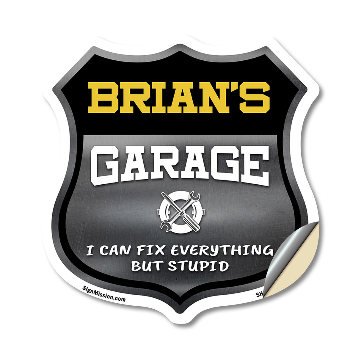 Brian's Garage I Can Fix Everything But Stupid