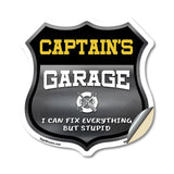Captain's Garage I Can Fix Everything But Stupid
