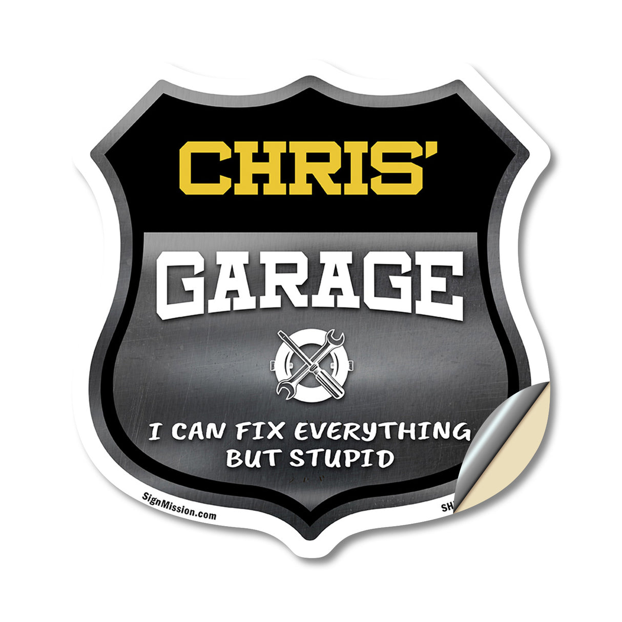 Chris's Garage I Can Fix Everything But Stupid