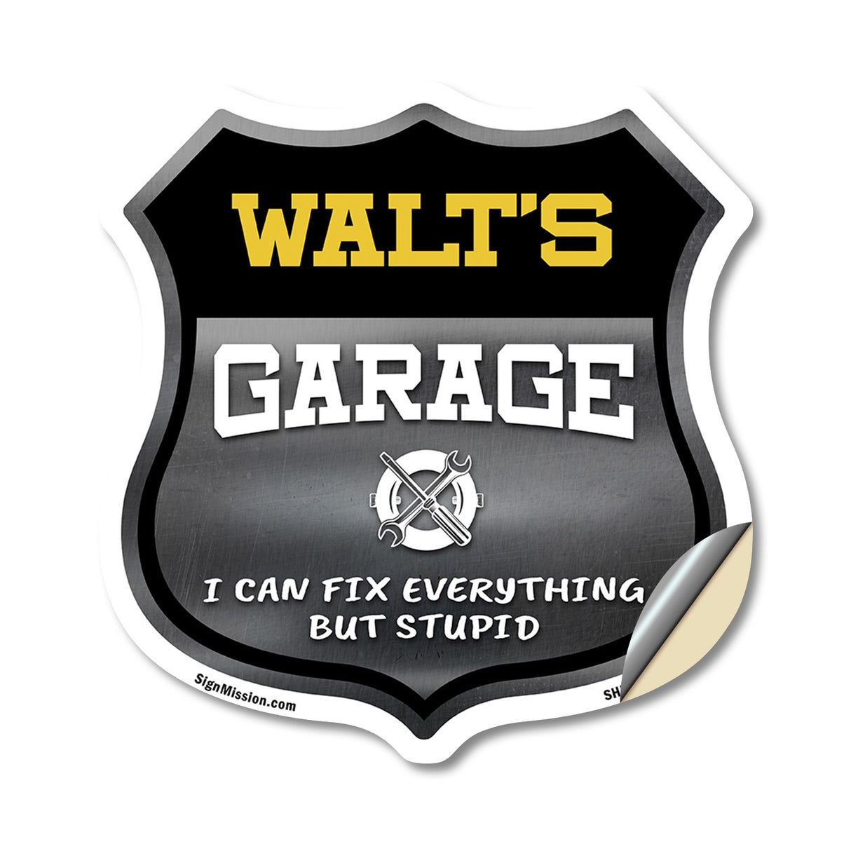 Walt's Garage I Can Fix Everything But Stupid
