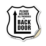 Please Deliver All Packages To Back Door Left