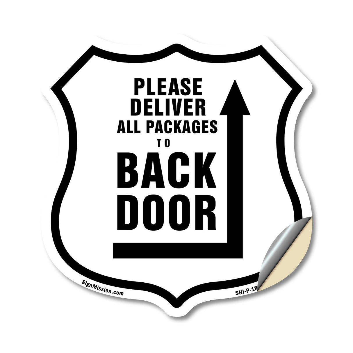 Please Deliver All Packages To Back Door Right