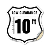Caution Low Clearance 10 ft
