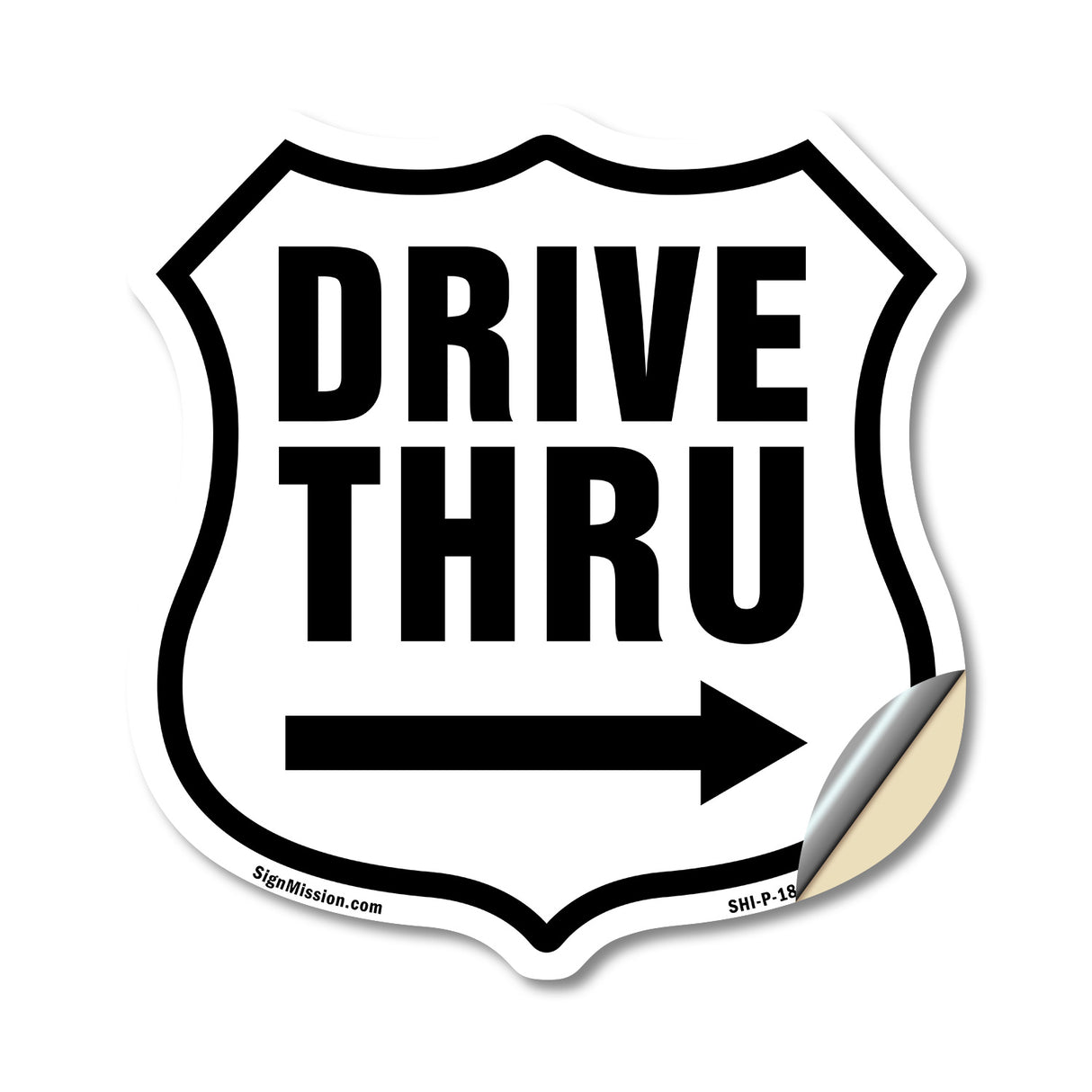 Drive Thru Right Arrow
