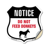 Notice Do Not Feed Donkeys