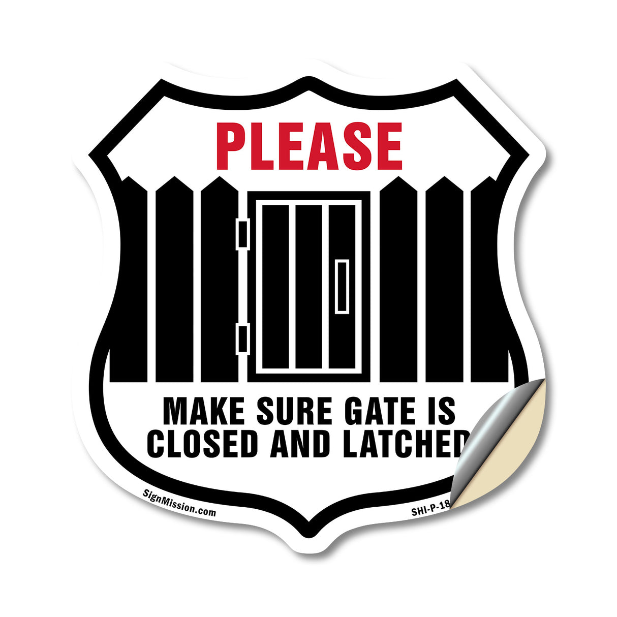 Please Make Sure Gate Is Closed And Latched
