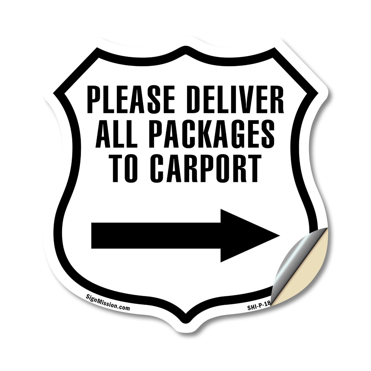 Please Deliver All Packages To Carport Left