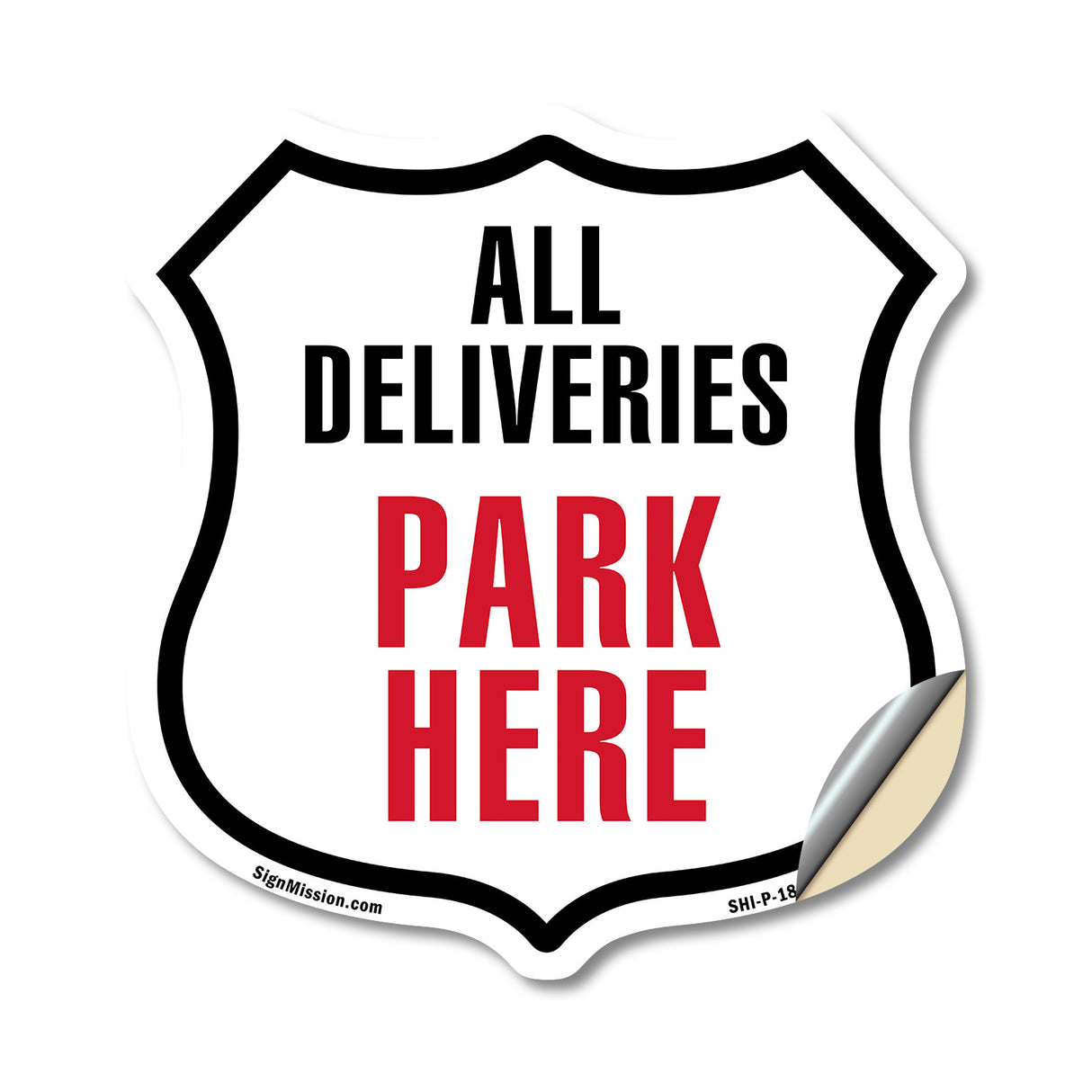 All Deliveries Park Here