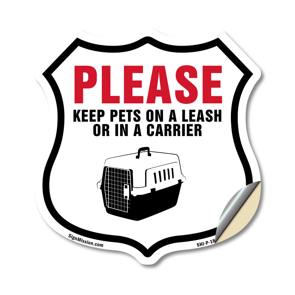 Please Keep Pets On A Leash Or In A Carrier