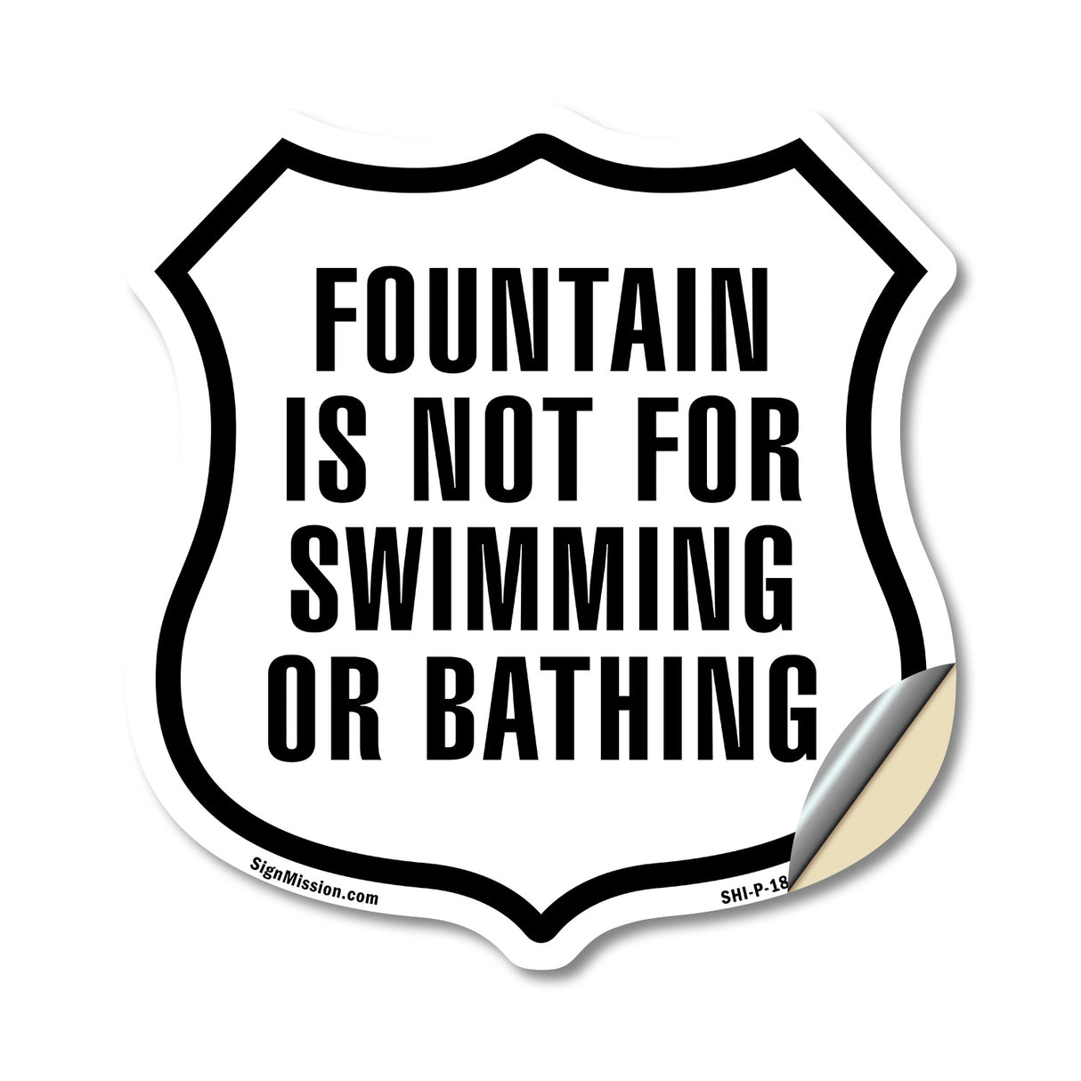 Fountain Is Not For Bathing Or Swimming