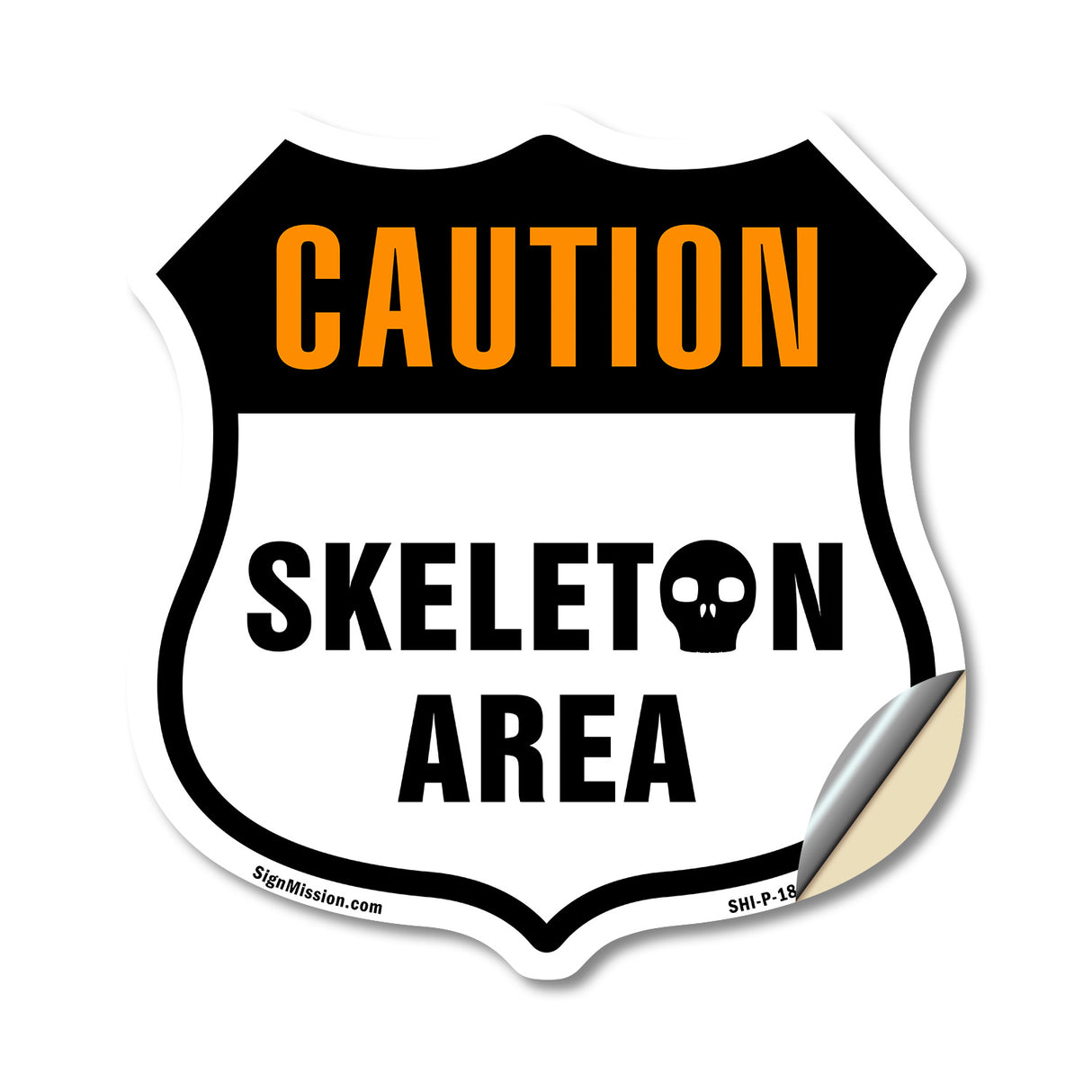 Caution Skeleton Area