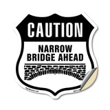 Caution Narrow Bridge Ahead