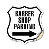 Barber Shop Parking Left Arrow
