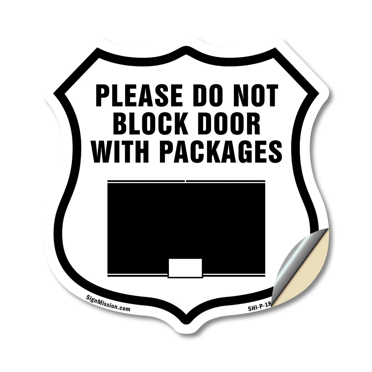 Please Do Not Block Door With Packages