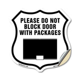 Please Do Not Block Door With Packages