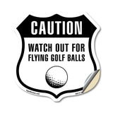 Caution Watch For Flying Golf Balls