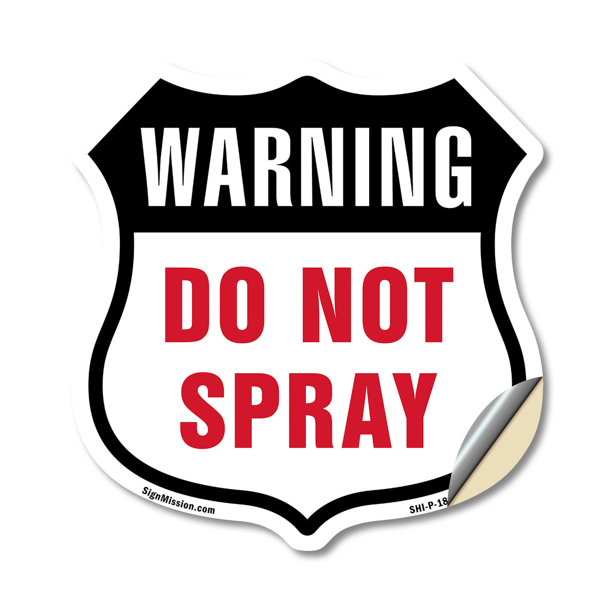 Warning Do Not Spray