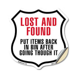 Lost and Found Put Items Back In Bin After Going Through It