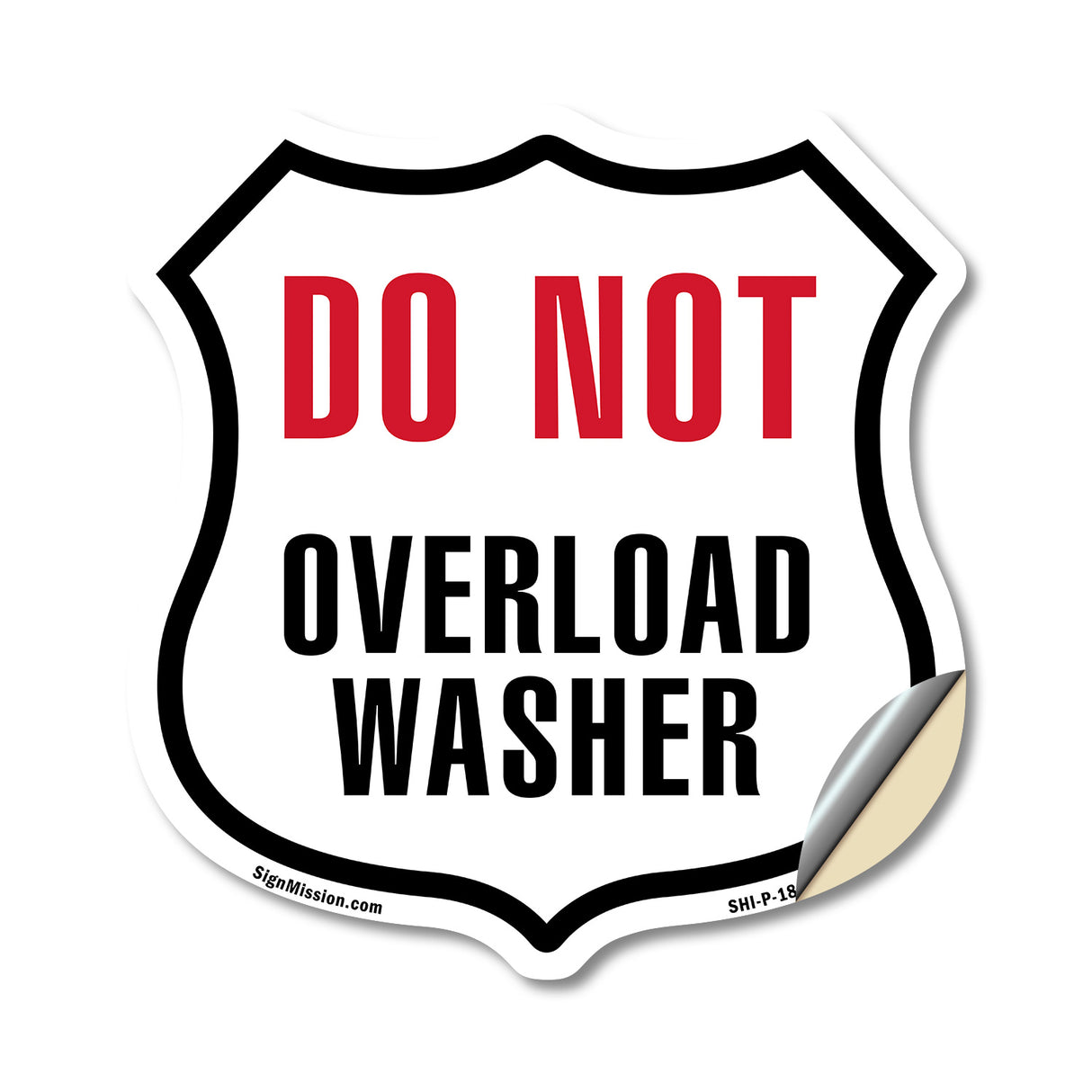 Do Not Overload Washer