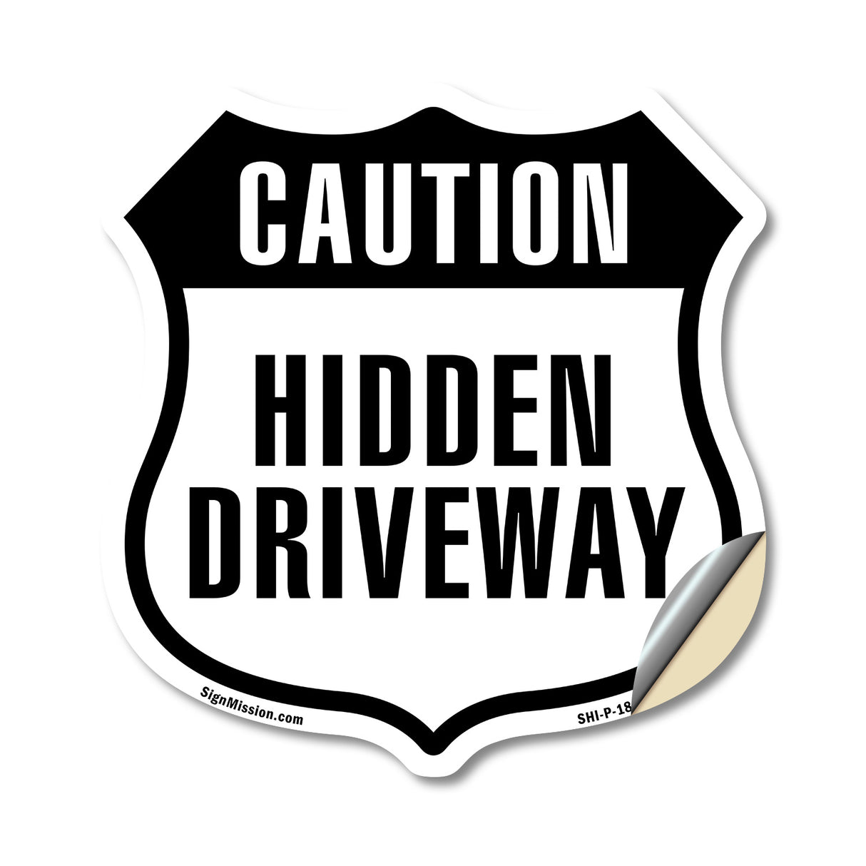 Caution Hidden Driveway