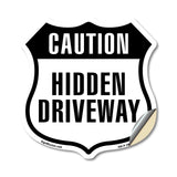 Caution Hidden Driveway