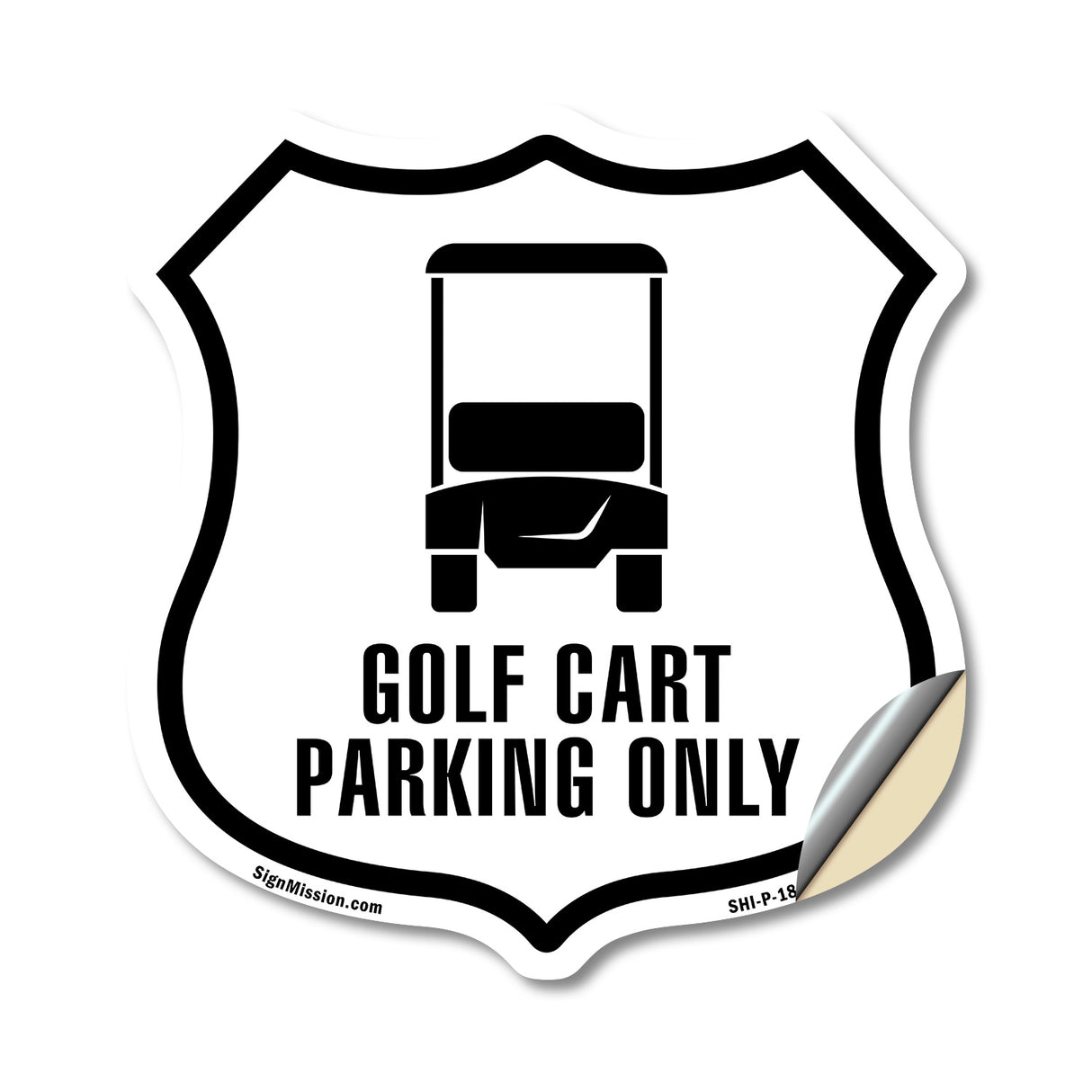 Golf Cart Parking Only
