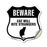 Beware Cat Will Bite Strangers
