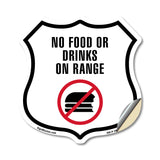 No Food or Drinks on Range