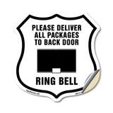 Please Deliver All Packages To Back Door Ring Bell