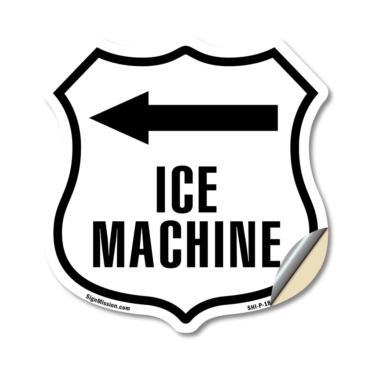 Ice machine left