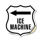 Ice machine left