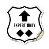 Expert Only Trail Ski Slope Up