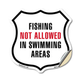 Fishing Not Allowed in Swimming Areas