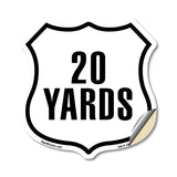 20 Yards Golf Course Running Race 5k Marathon Distance Marker