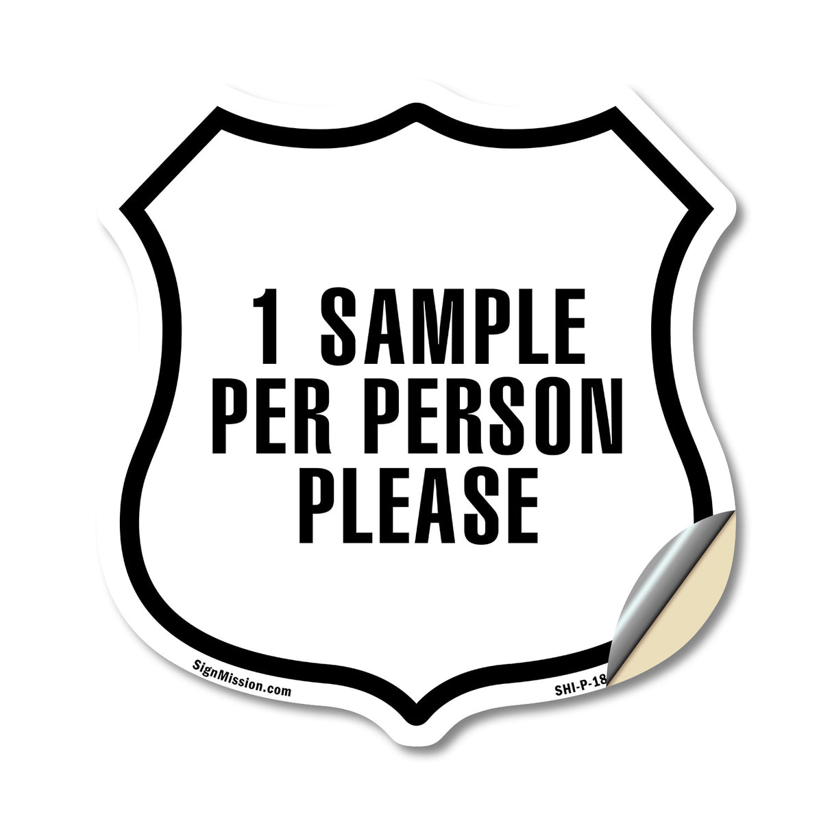 1 Sample Per Person Please