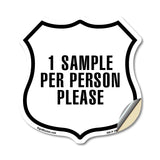 1 Sample Per Person Please