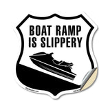 Boat Ramp Is Slippery