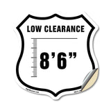 Caution Low Clearance 8-6 ft