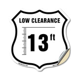 Caution Low Clearance 13 ft Feet