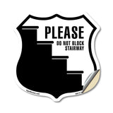 Please Do Not Block Stairway