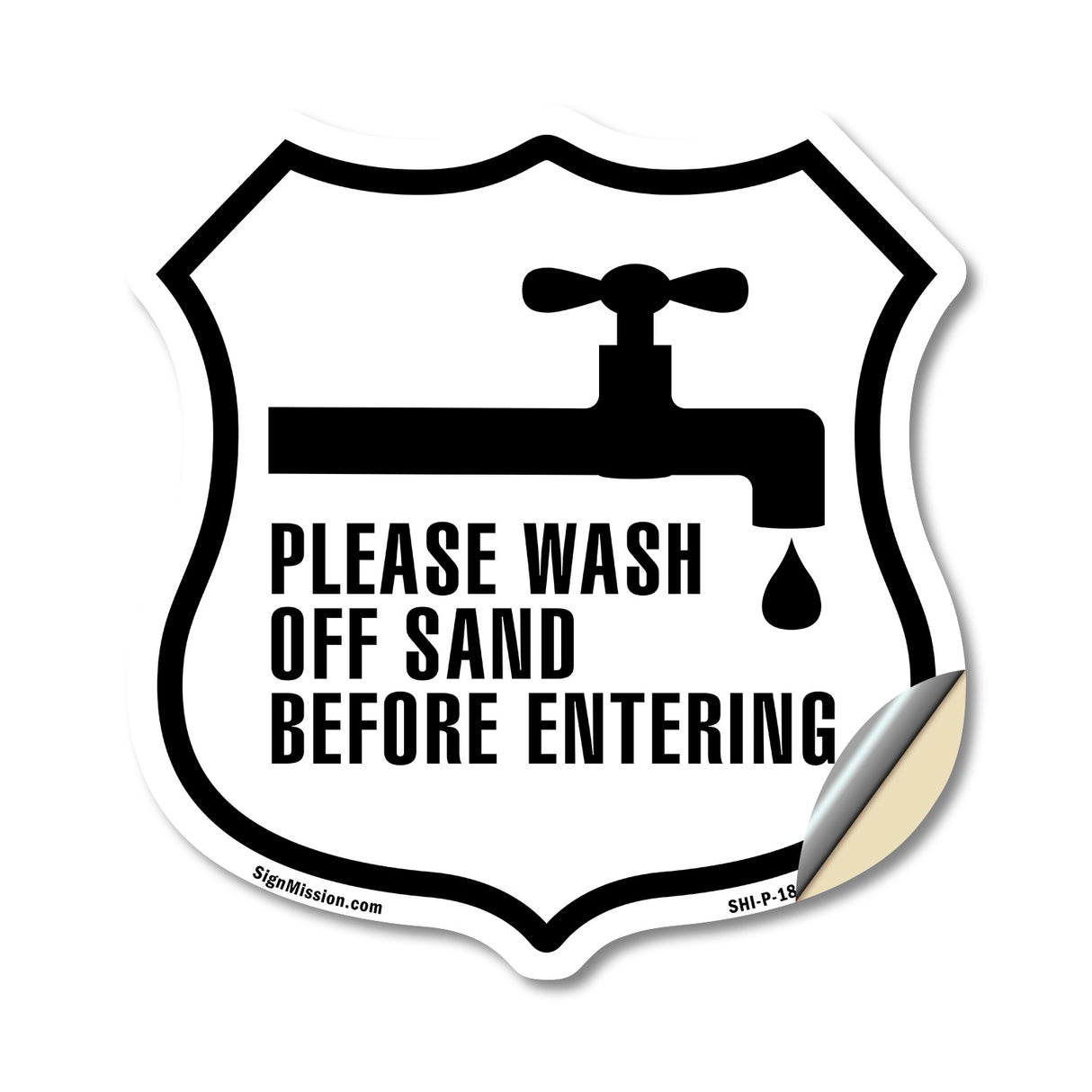 Please Wash Off Sand Before Entering