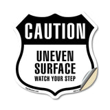 Caution Uneven Surface Watch Your Step
