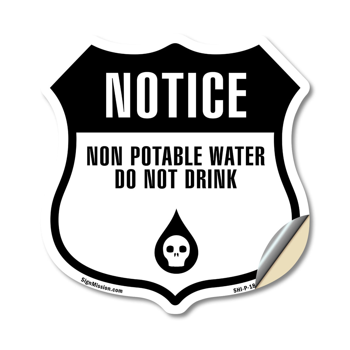 NOTICE Non-Potable Water Do Not Drink