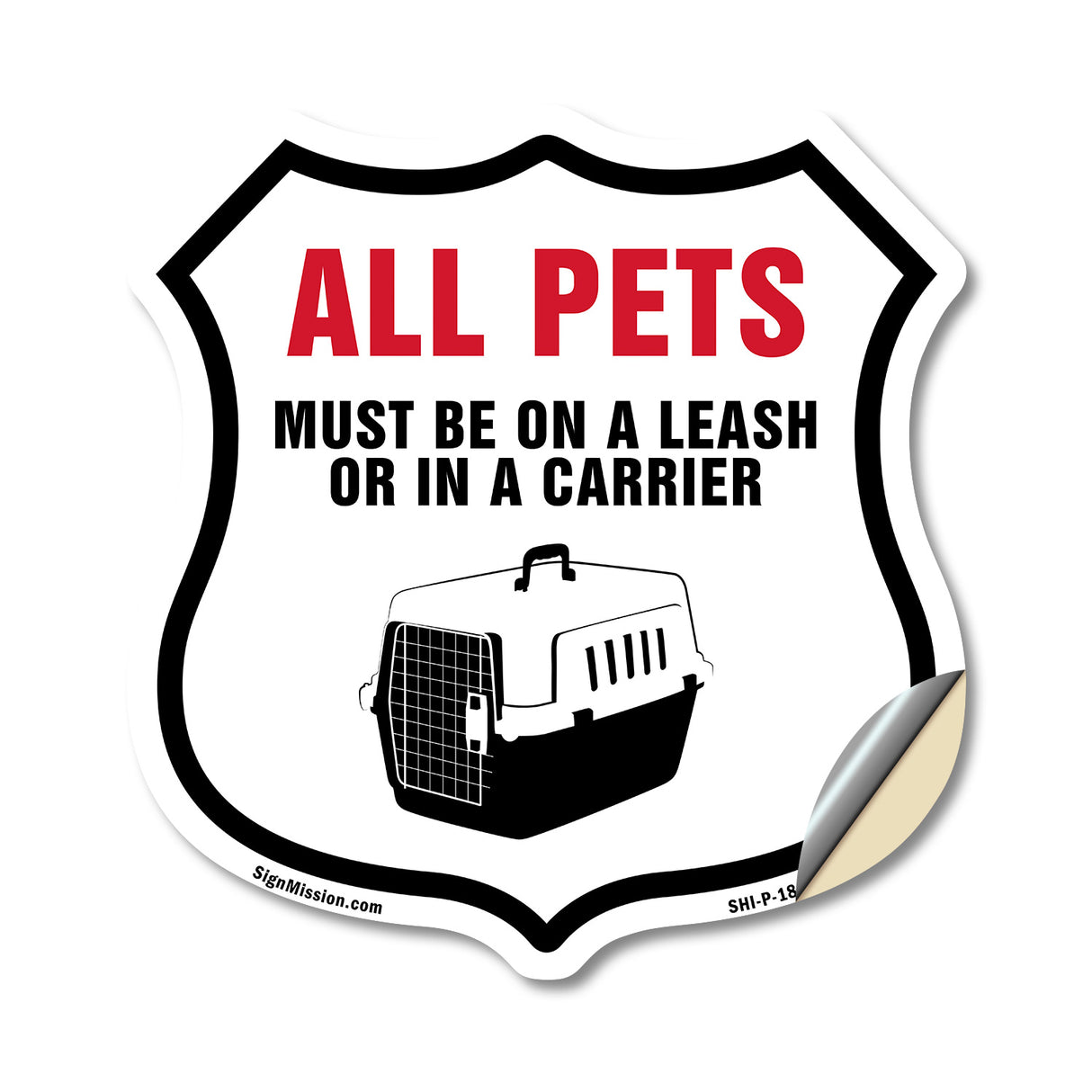 All Pets Must Be On Leash Or In Carrier
