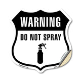 warning do not spray