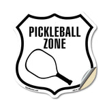 Pickleball Zone with Racquet Graphic