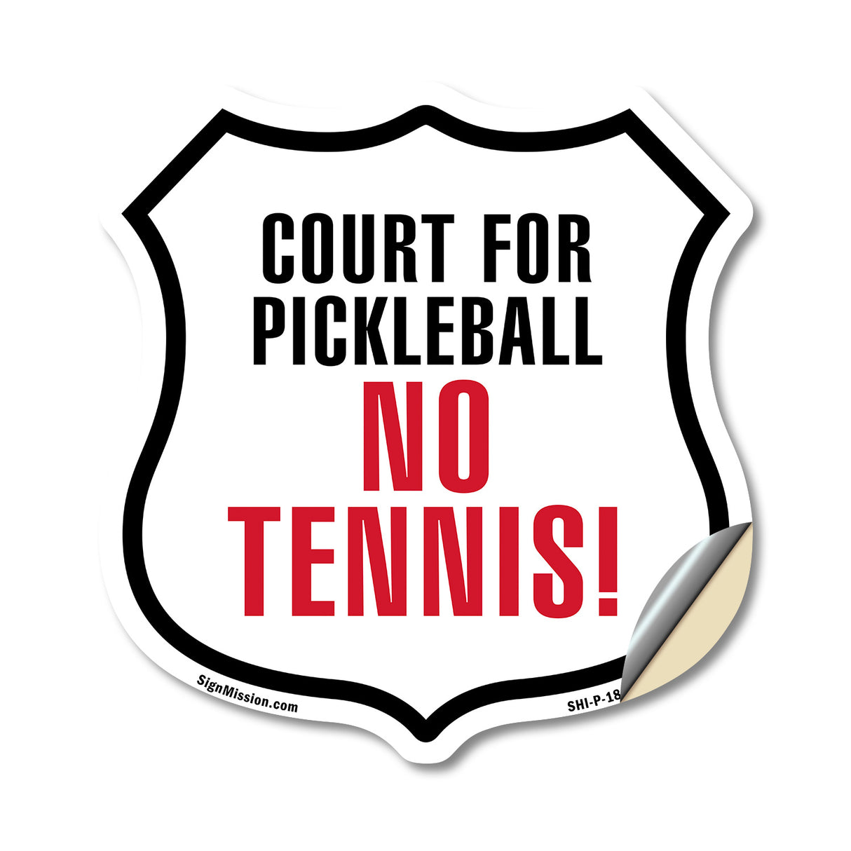 Court for Pickleball No Tennis