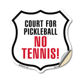 Court for Pickleball No Tennis