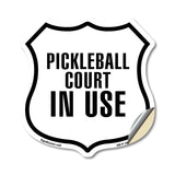 Pickleball court in Use